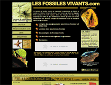 Tablet Screenshot of fossilesvivants.com